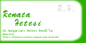 renata hetesi business card